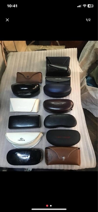gözlük kılıf ORJİNAL lacoste rayban deri çanta marka