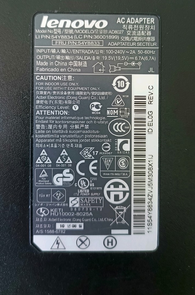 Lenovo Orijinal Şarj Adaptörü (130W) - 4