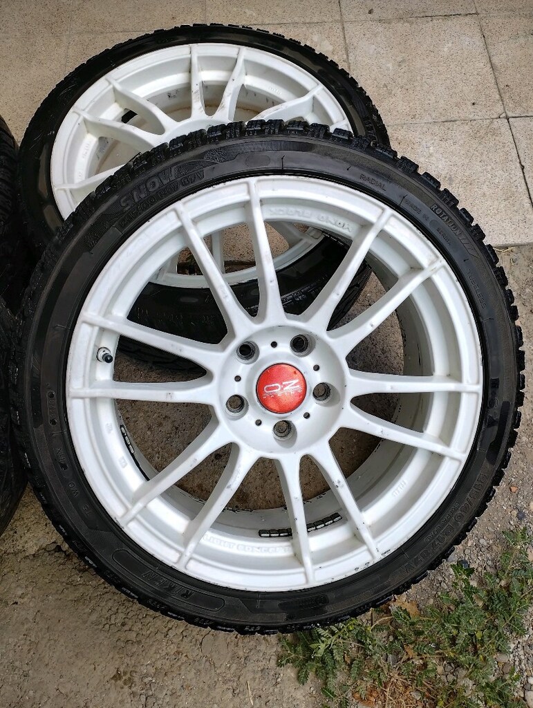 17 İnç Beyaz OZ Racing Jant Takımı ve Riken Kış Lastikleri - 3