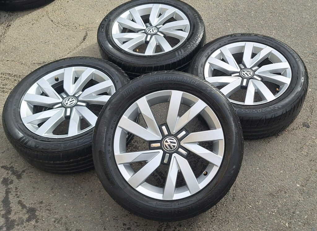 205 55 16 ORJİNAL PASSAT JANT LASTİK TAKIMI PASSAT JETTA SEAT SKODA T4 - 6