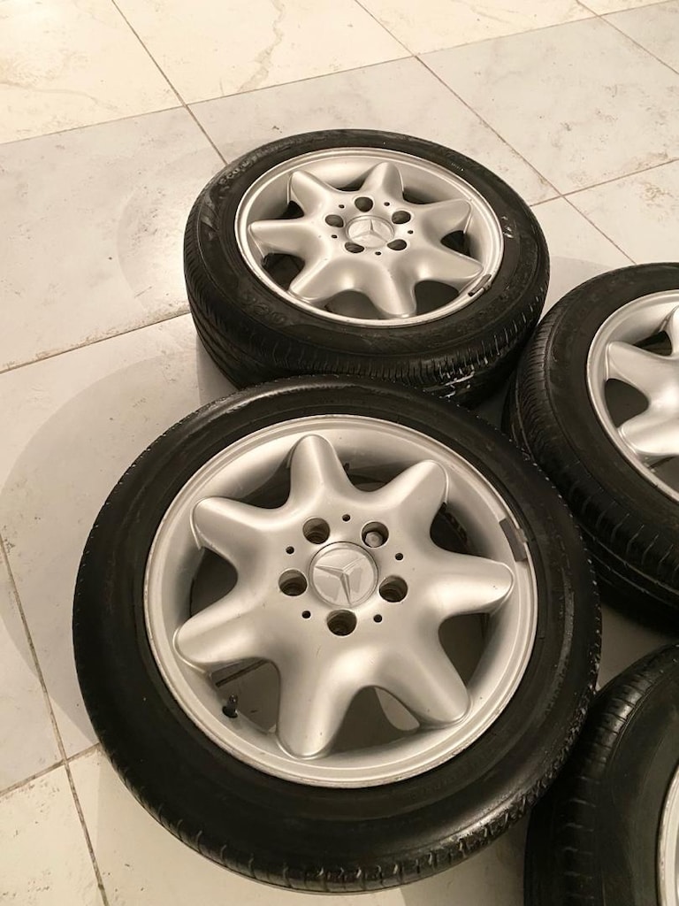 15 inc 5x112 mercedes çelik jant lastik takımı - 2
