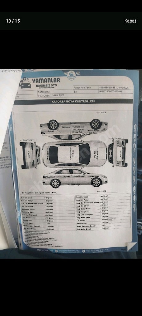 LİNEA 1.3 M.JET ORJ.KM 238 BİNDE OTOMATİK ARAÇLARLA TAKAS OLUR - 2