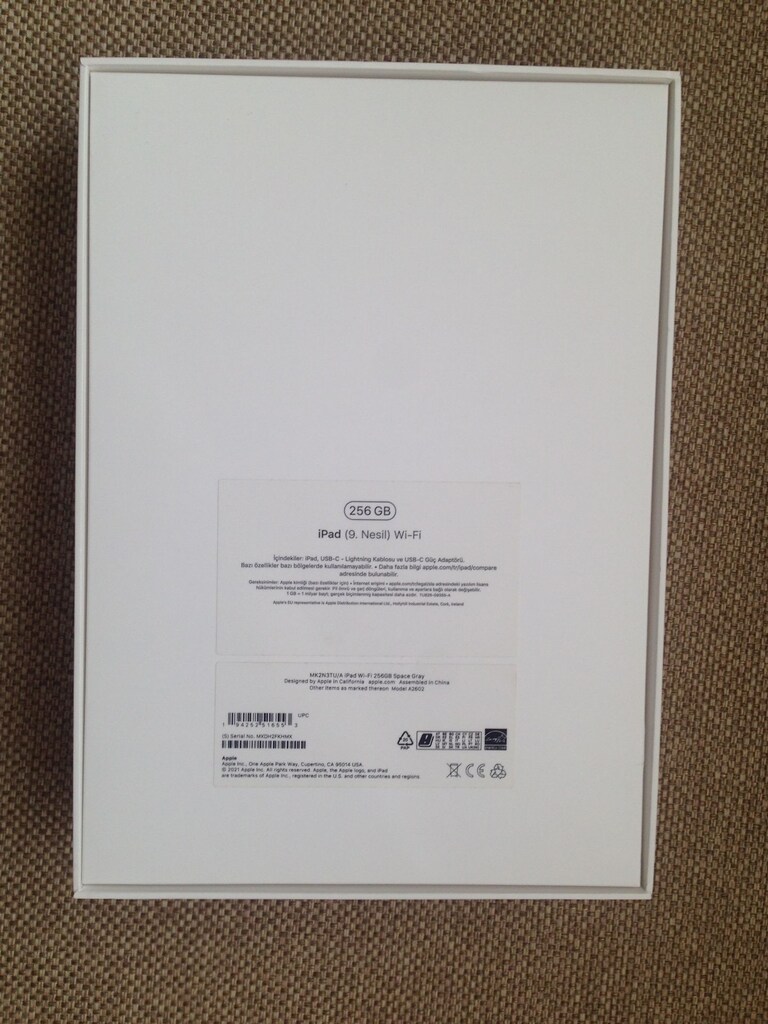 Apple iPad 9. Nesil Wi-Fi 256 GB Boş Kutu MK2N3TUA SPACE GRAY - 2