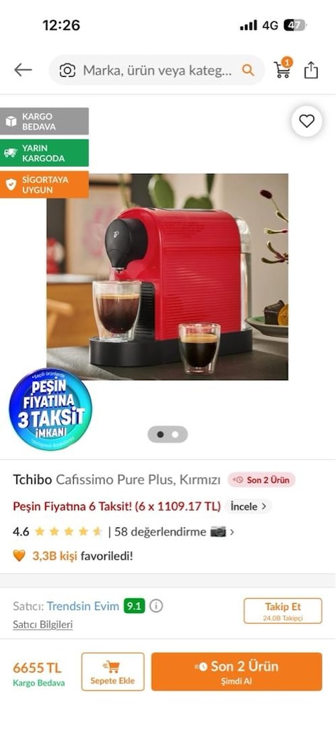 tchibo kapsül kahve makinesi - 4