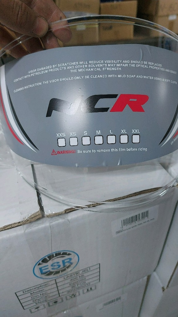 NCR 708 MOD. KASK CAMI VİZOR SEFFAF - 3