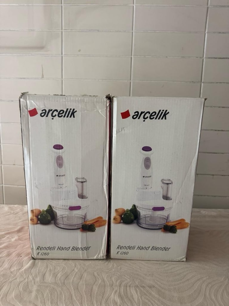 SIFIR KAPALI KUTU - Arçelik K 1260 Rendeli El Blender Seti (700W) - 2