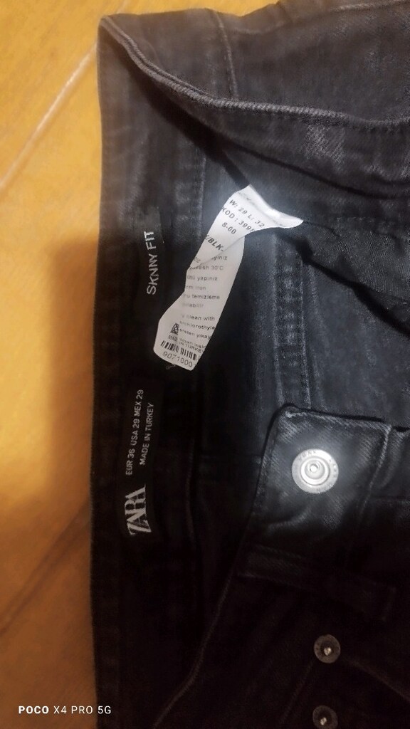 #Zara skinny jeans pantolon Eni çekilince 38 Boyu 9730 bedeni de var.. - 5