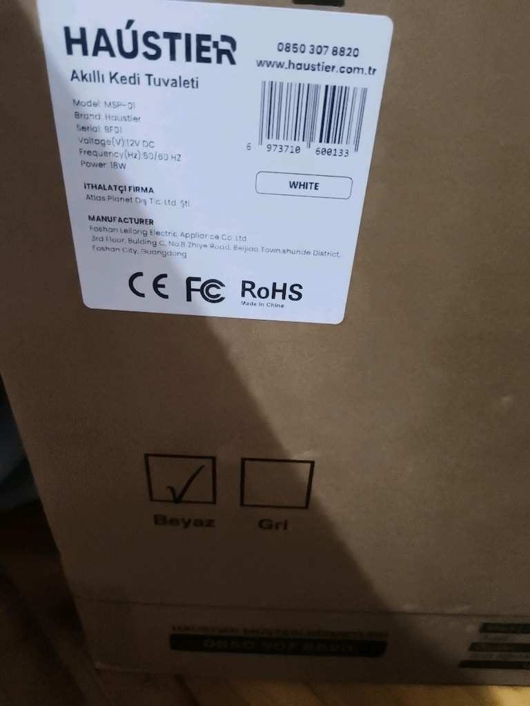 Haustier MSP01 Akıllı Otomatik kedi tuvalleti - 2