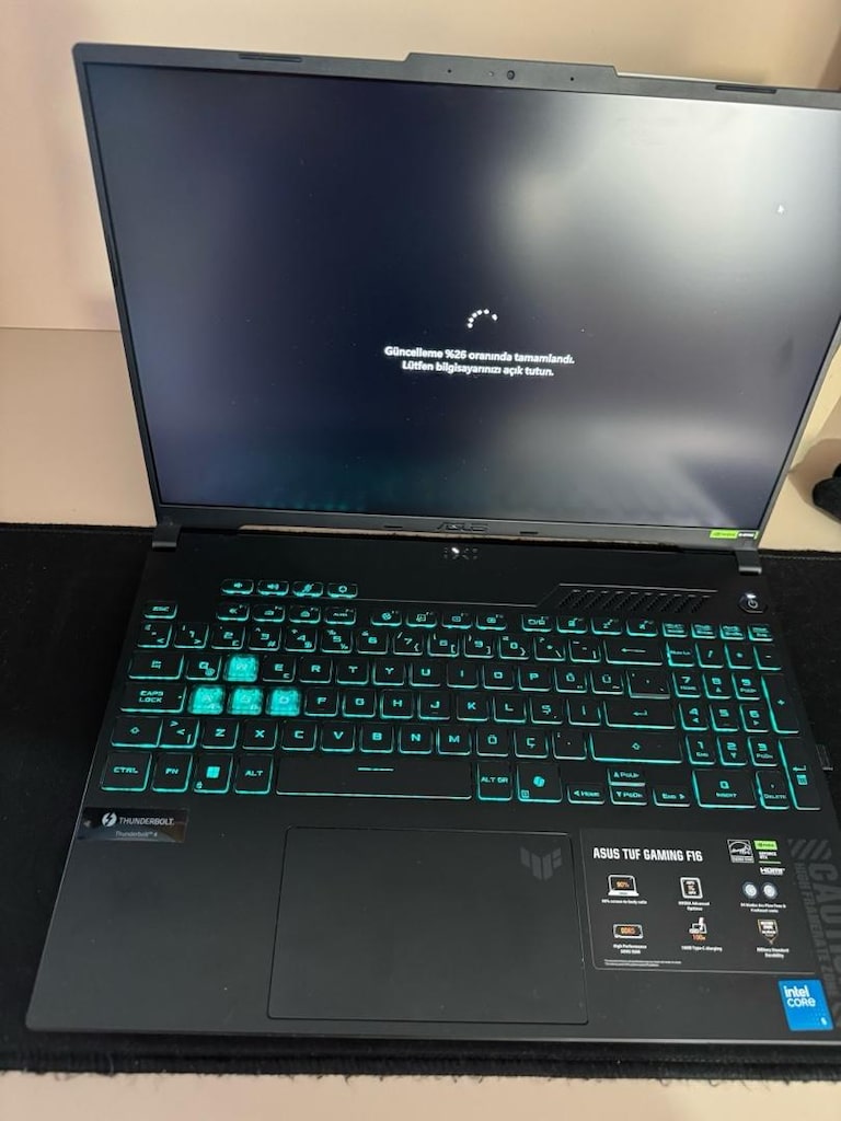 ASUS TUF GAMING F16 FX607VU – RTX 4050 KUTU ADAPTÖR MEVCUTTUR - 9