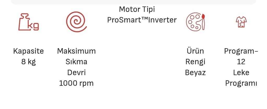 arçelik8103 YD prosmart inverter çamaşır makinası 8kg - 4