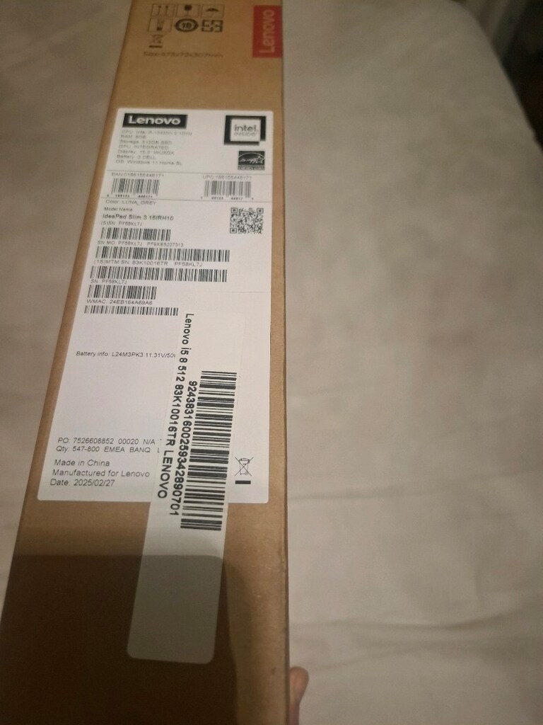 SIFIR PAKETİ AÇILMAMIŞ LENOVO DİZ ÜSTÜ FATURALI 2 YIL GARANTİL - 3