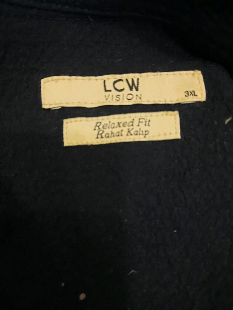 3XL lacivert kisa kollu gomlek