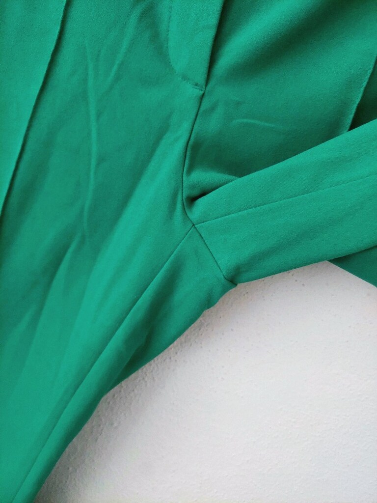 Bayan yeşil renk kumaş pantolon - 3
