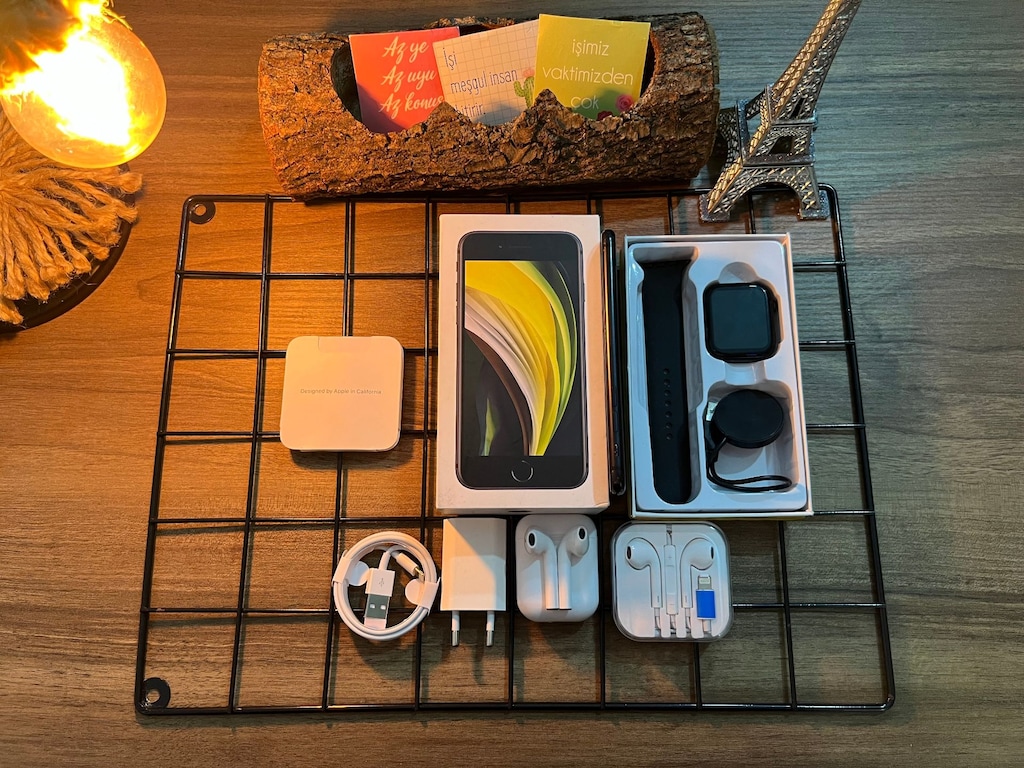 FULL AKSESUARLI İPHONE SE 2.NESİL SPACE GRAY - 8