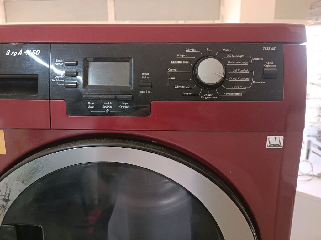 Arçelik bordo renk 8 kg ısı pompalı çamaşır kurutma makinesi - 3
