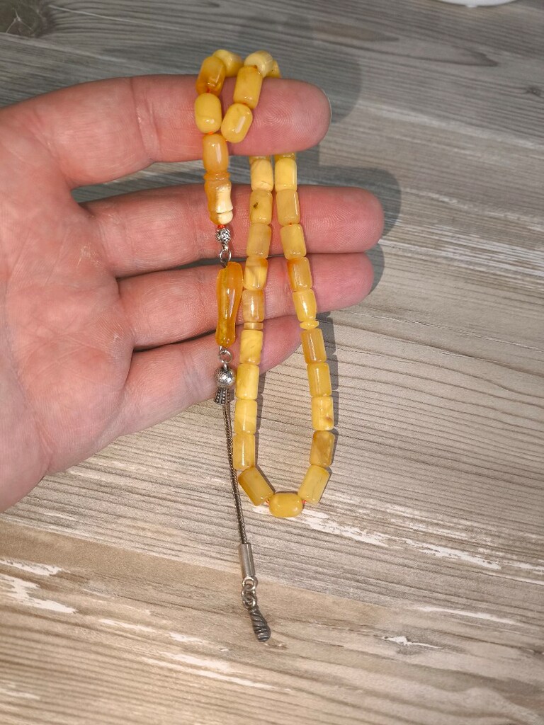 Damla kehribarı tesbih - 18