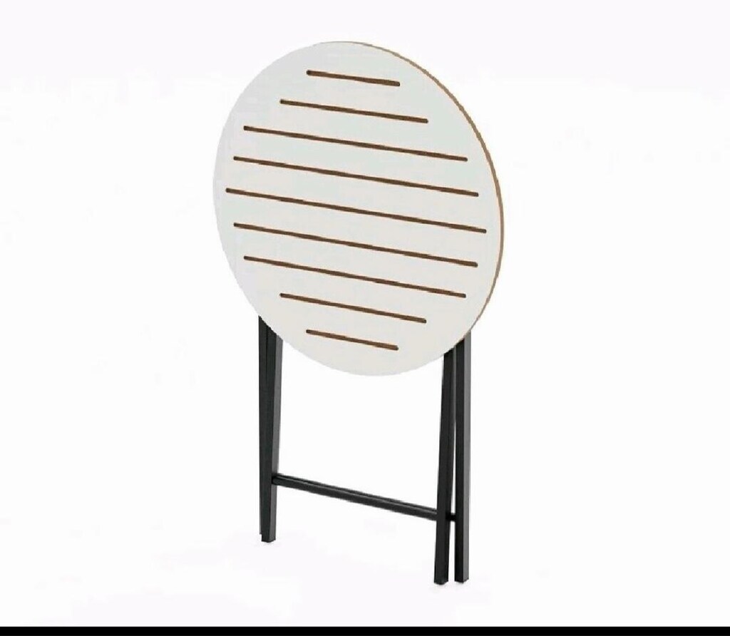 Mdf bistro kırma katlanır balkon bahçe cafe mutfak masa seti - 4