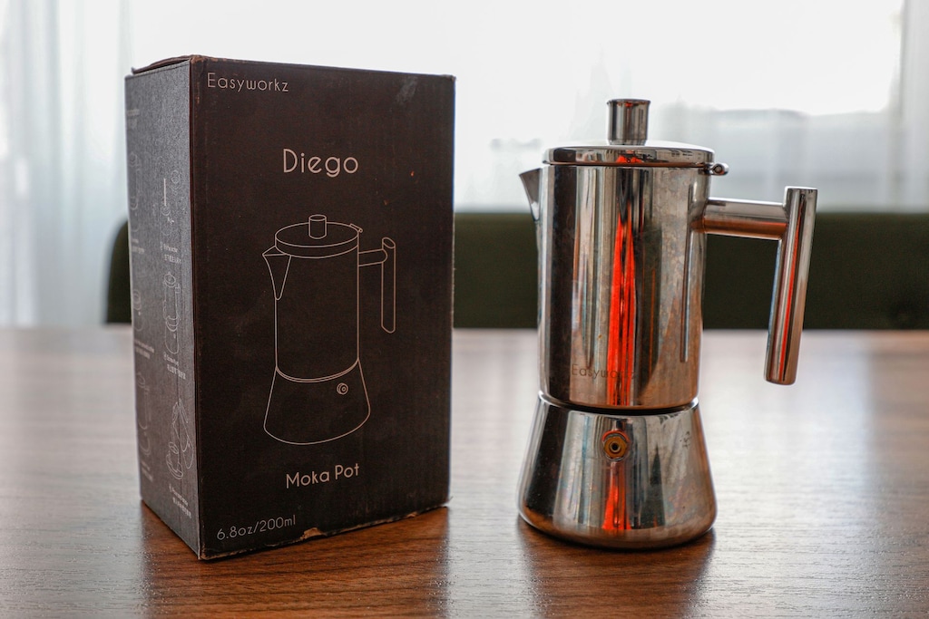EASYWORKZ DIEGO 200 ML / 4 CUP PASLANMAZ ÇELİK MOKA POT - 3