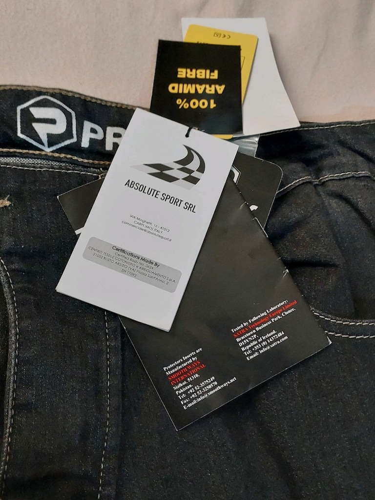 Sıfır Etiketli Prosev Aramid Korumalı Motosiklet Kot Pantolonu - 2