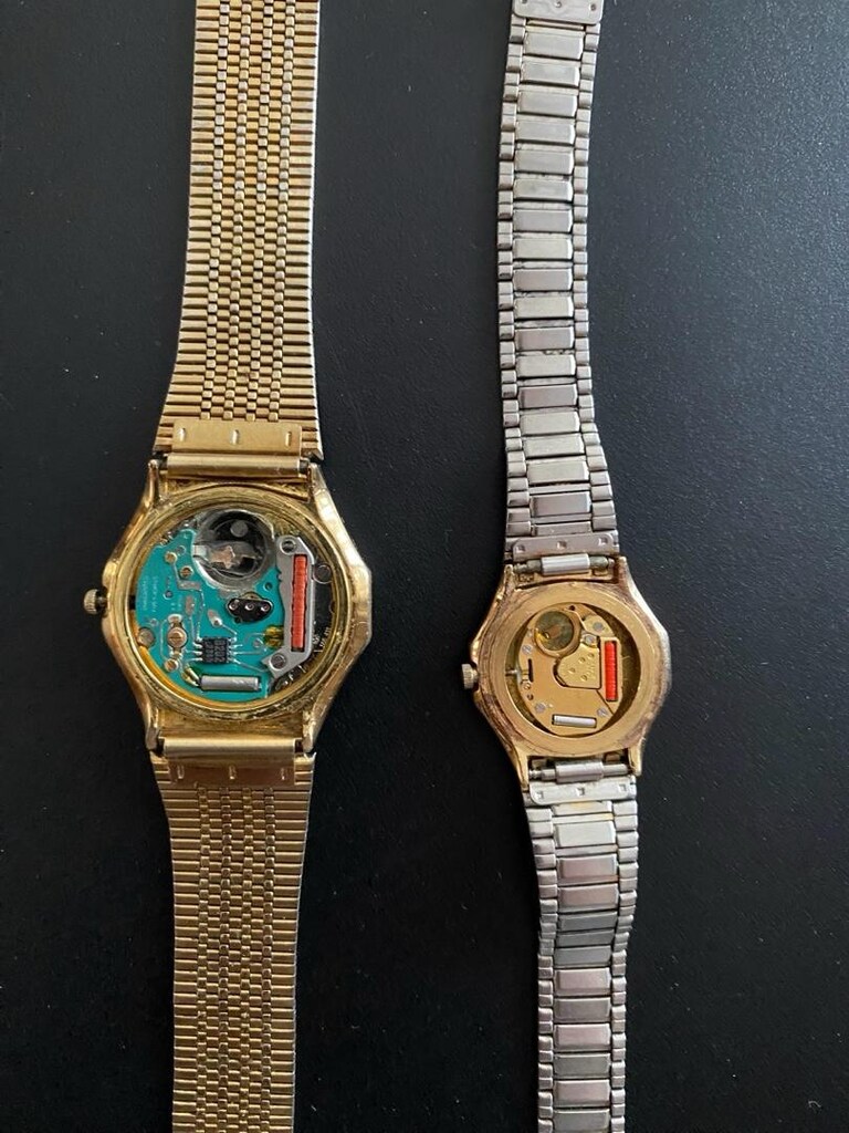 1988 Tarihli Vintage Slava Quartz Bayan ve Erkek Kol Saati. - 11