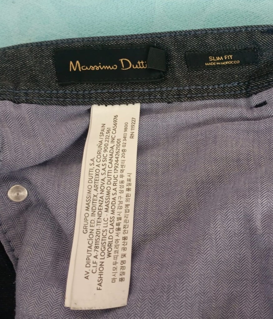 Massimo Dutti Slim Fit Koyu İndigo Kot (44 Beden) — görsel 4/5