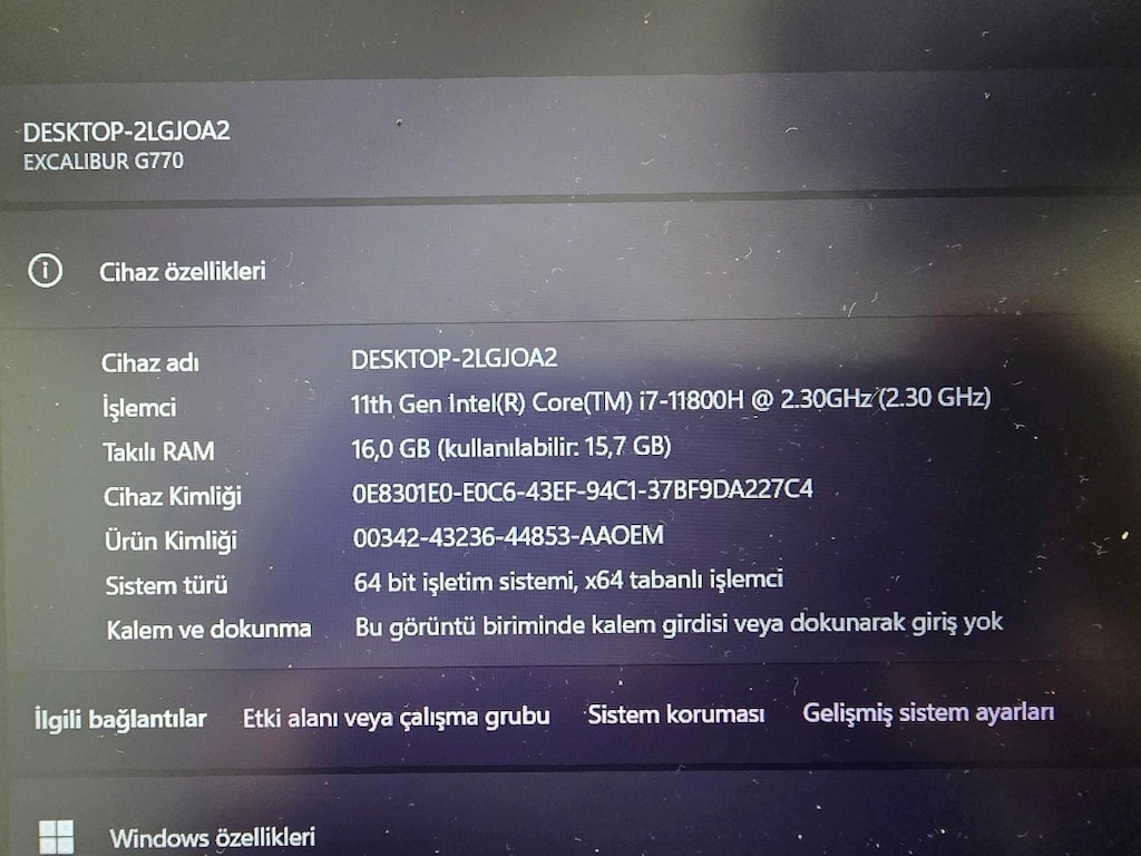 CASPER EXCALIBUR I7 11.NESIL RTX3050TI - 5