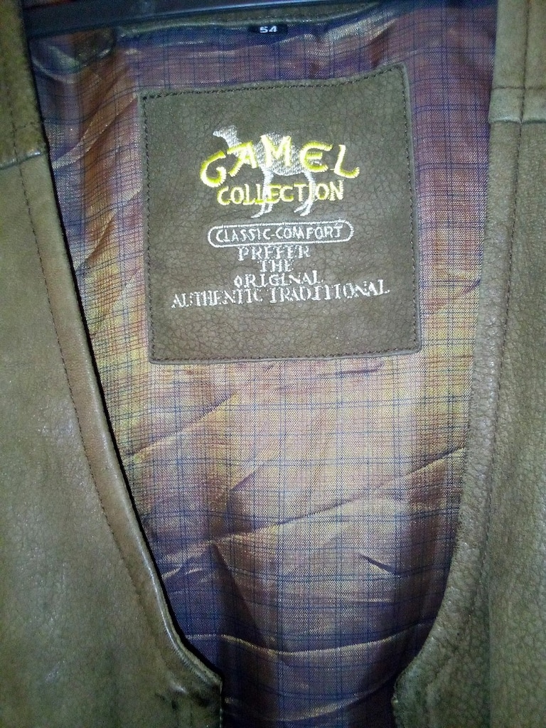 Camel Collection süet deri yelek XL orijinal — görsel 3/15