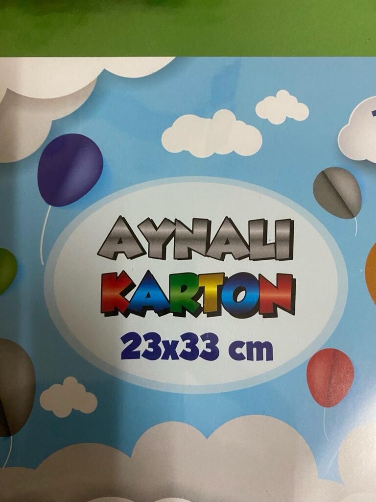 AYNALI KARTON 25x35 5 RENK 10 ADET - 2