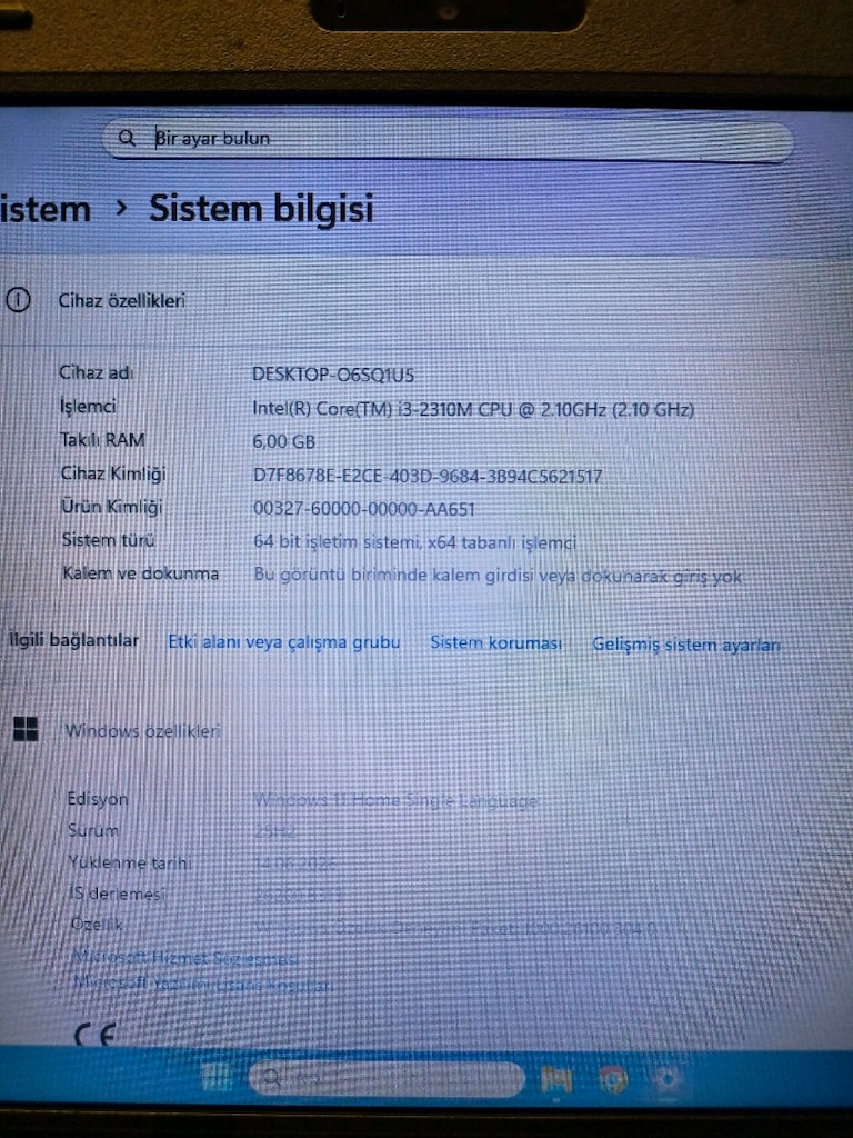 Laptop TOSHIBA i3 İşlemci Ekran Kartlı SSD Windows 11 - 5