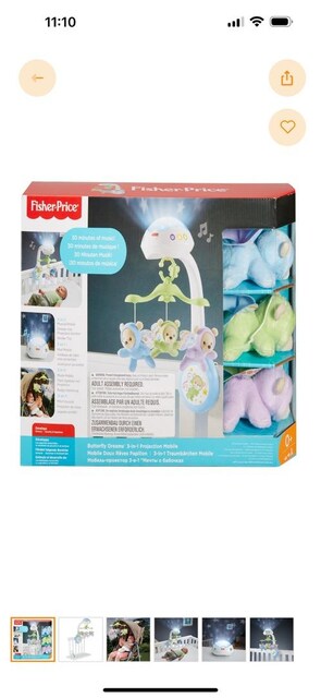 Fisher price kelebekler rüyası dönence