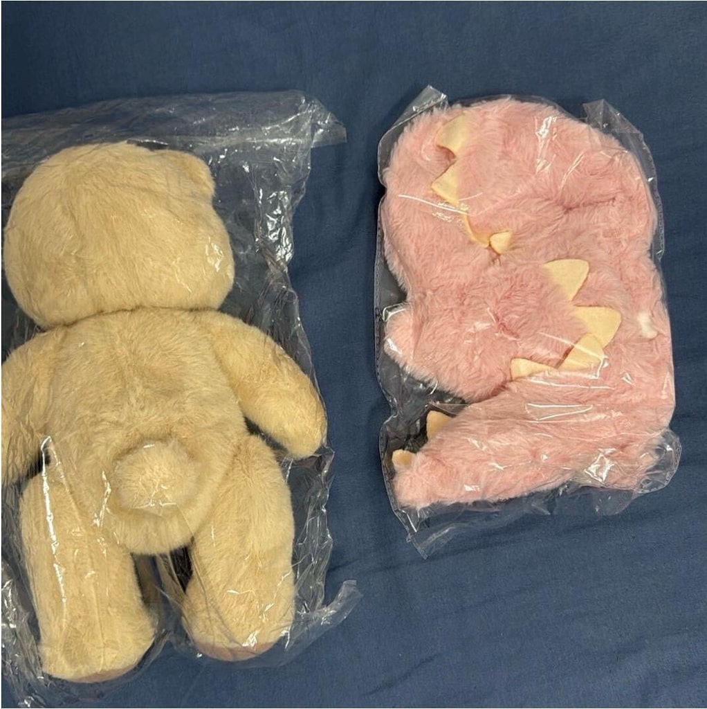 PUFFY HUG BEYAZ PUFFY + PEMBE DİNO KOSTÜMÜ - 19