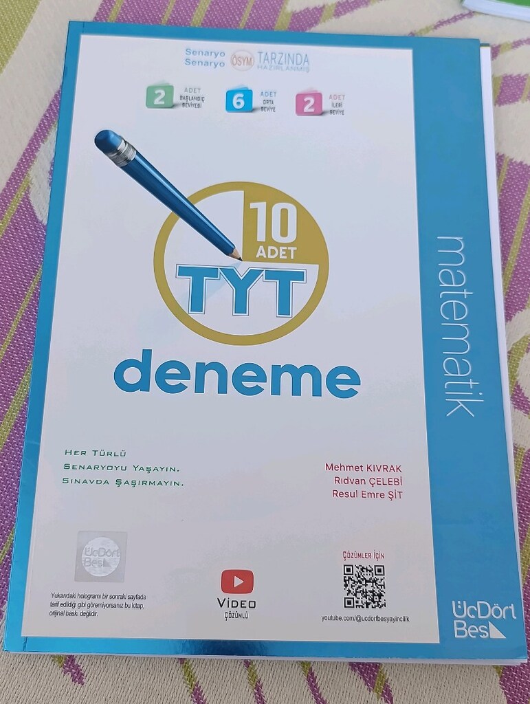 az kullanılmış tyt denemesi - 2
