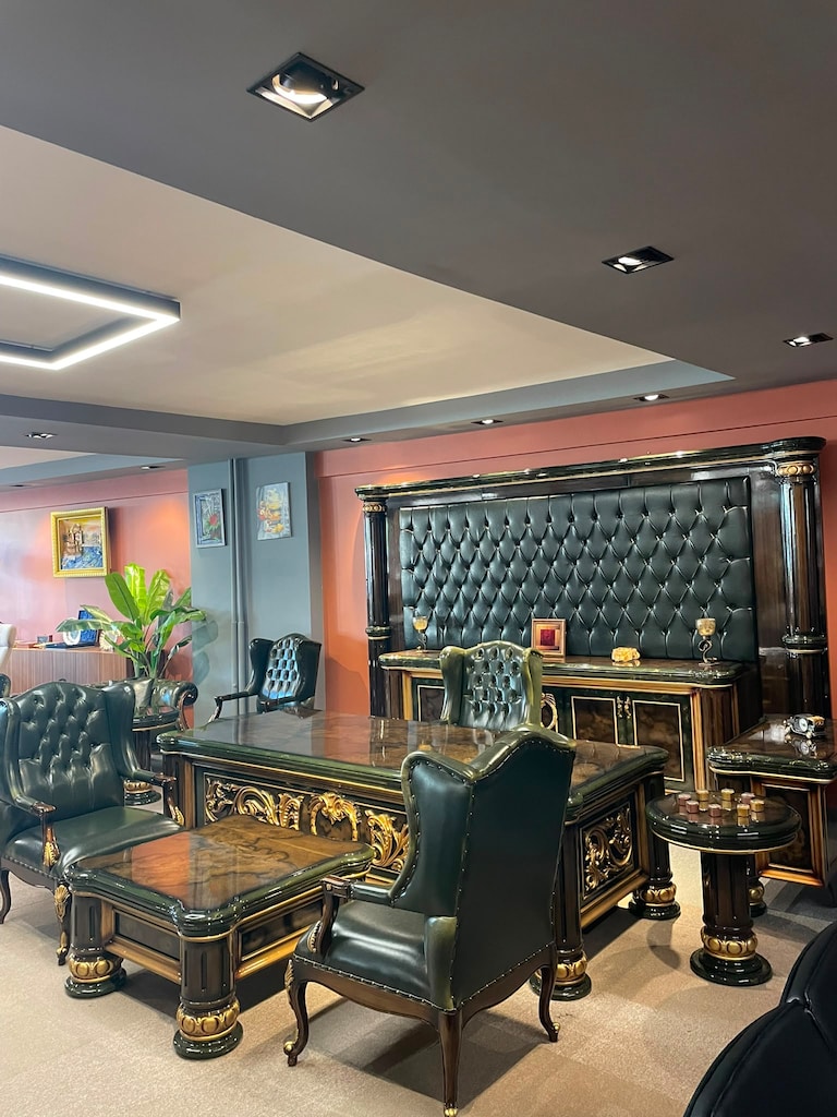 KLAS OFİS ÜSKÜDAR 120x270 cm 18 PARÇA CİLALI MAKAM TAKIMI SETİ - 3