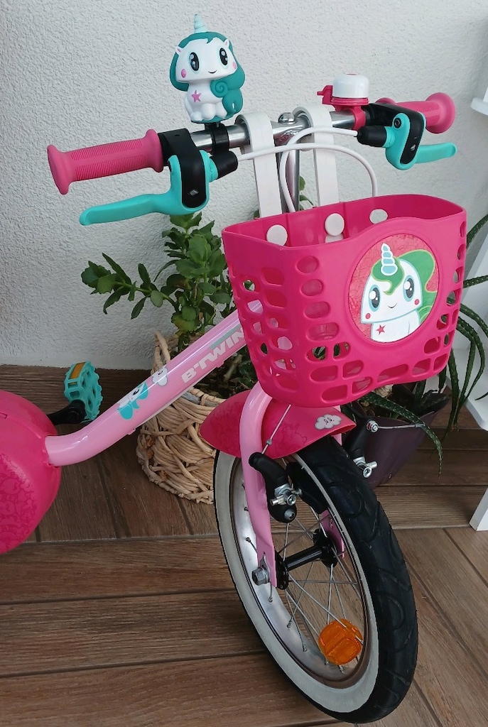 btwin çocuk bisikleti 14 jant Decathlon YENİ GİBİ Ön Sepetli - 4