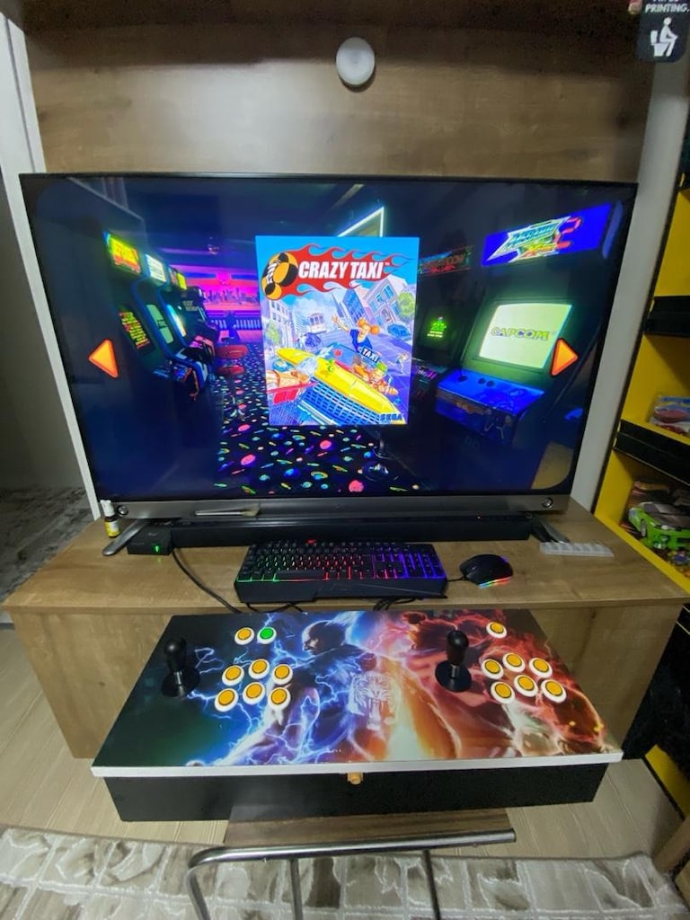 Arcade Stick Tv Oyun Konsolu Ev Tipi Pandora Box Retro ÖZEL YAPIM - 4