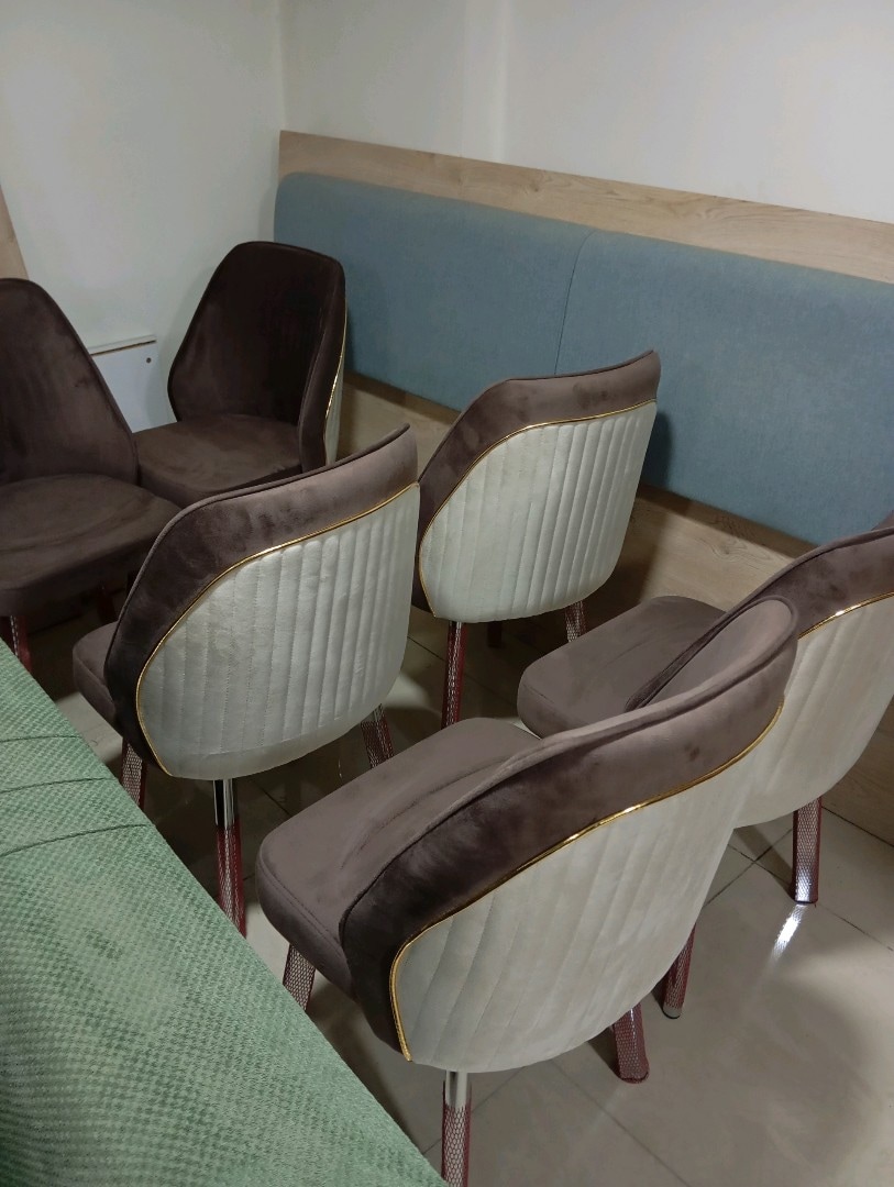 sıfır ürün 6 adet ayakları çelik sandalye - 2