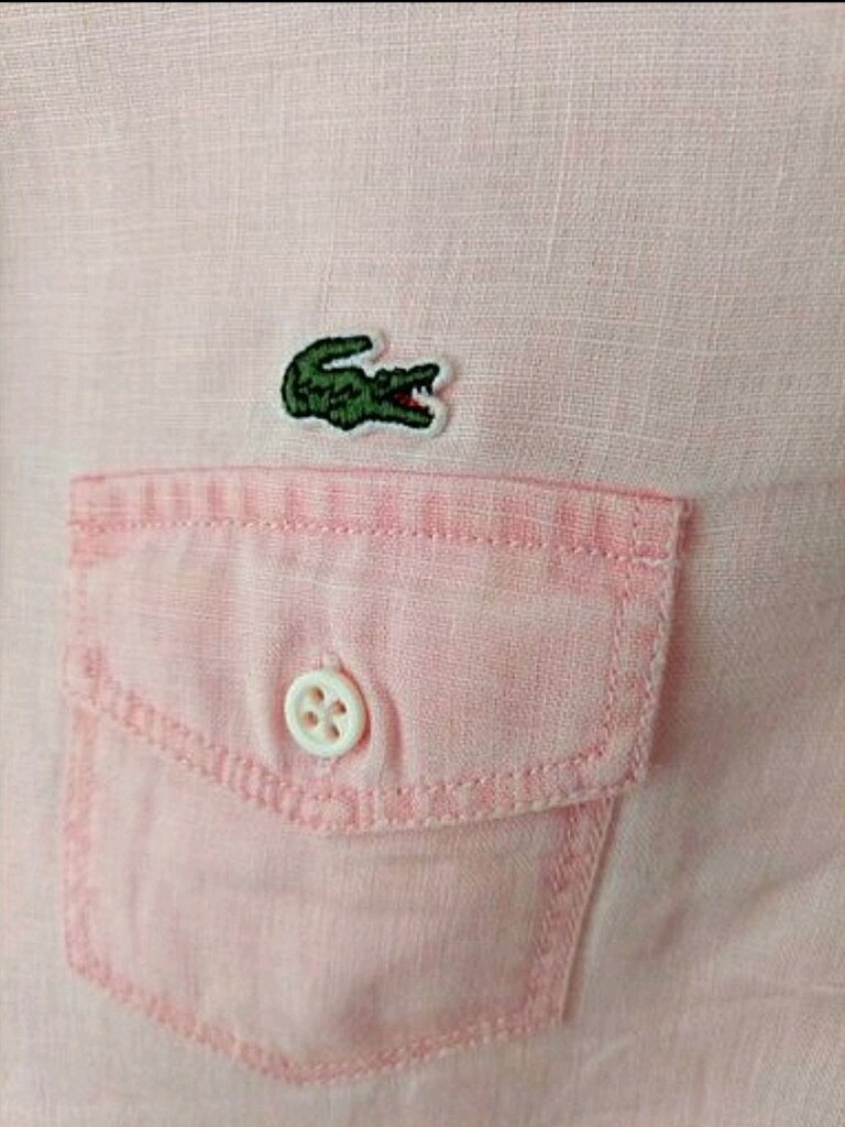 LACOSTE BAYAN gülpembe KETEN GÖMLEK - 4