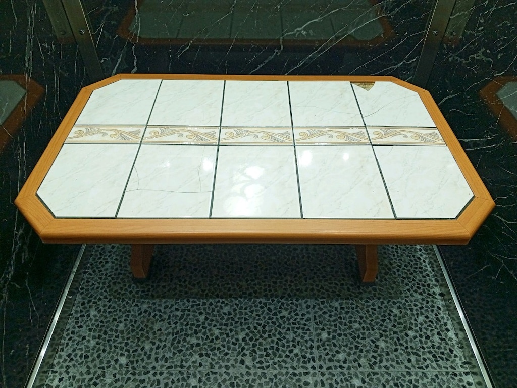 TEKERLEKLİ FAYANSLI MASA 130*68*58 TAKAS OLUR - 2