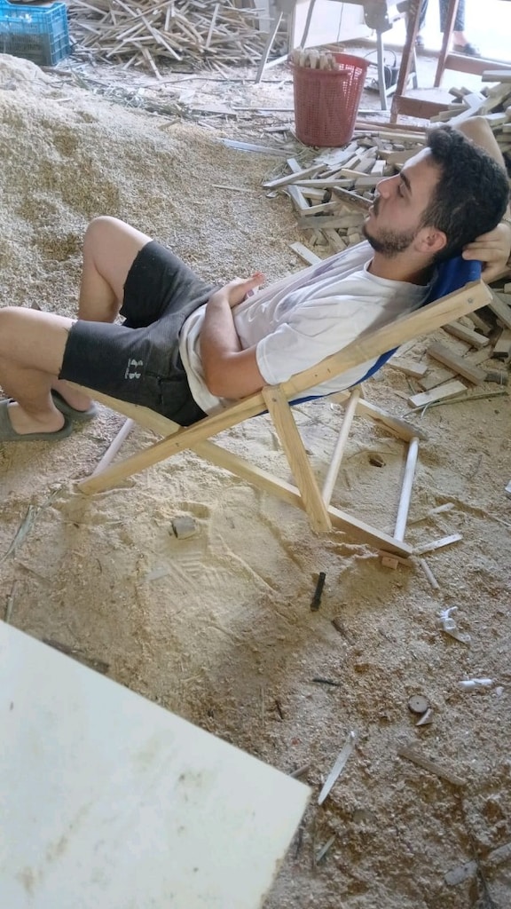 Ahşap Katlanır Şezlong, Balkon, Bahçe, Teras Ve Plaj Için - 3