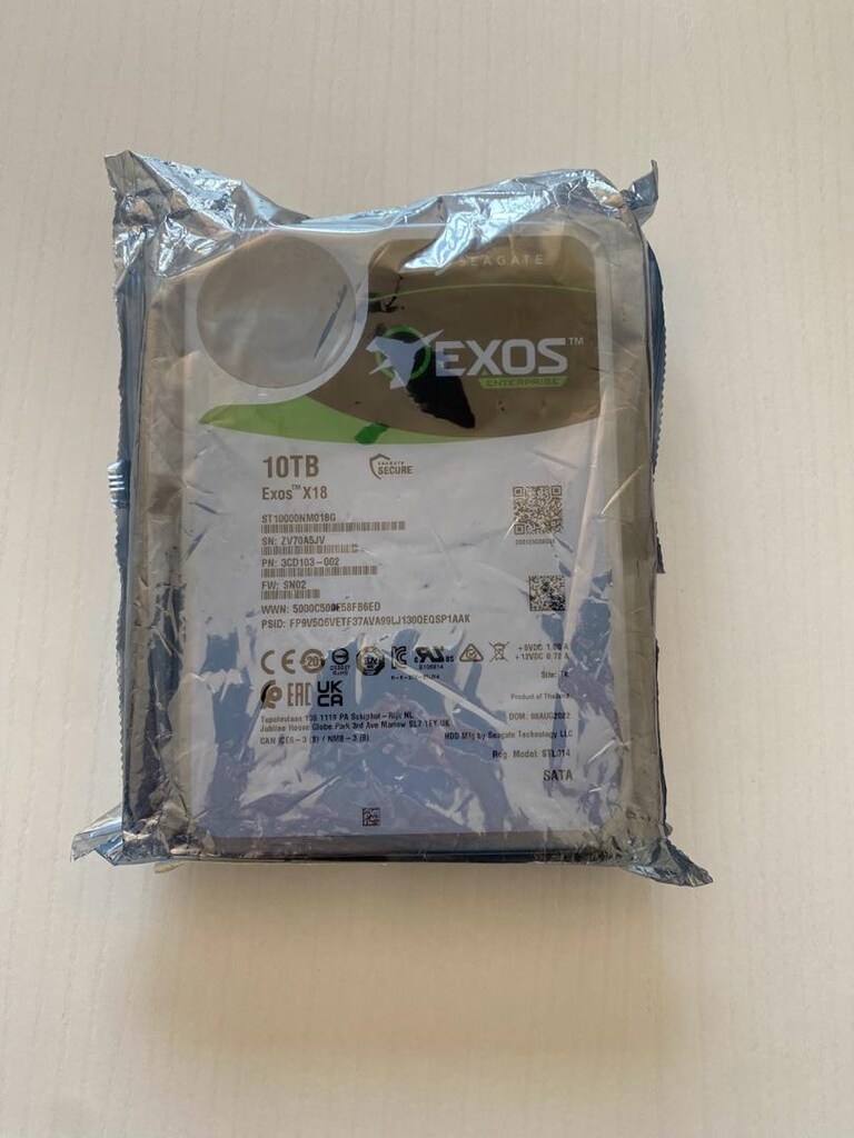 Seagate Exos X18 ST10000NM018G 10TB 7200RPM 256MB