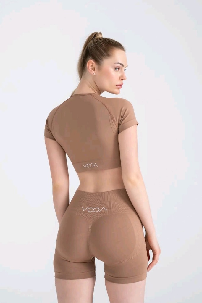 orjinal sporcu tayt hirka crop sort atlet - 9