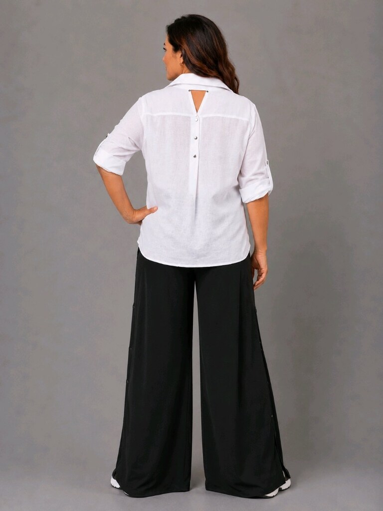 XXL Yelek + XL-XXL Gömlek + XL-XXL Pantolon Takım Kombin Kadın - 8