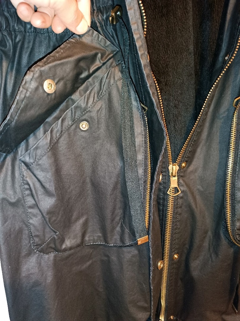 BERSHKA BALMUMU KUMAŞ UZUN PARKA YAĞMURLUK - 9