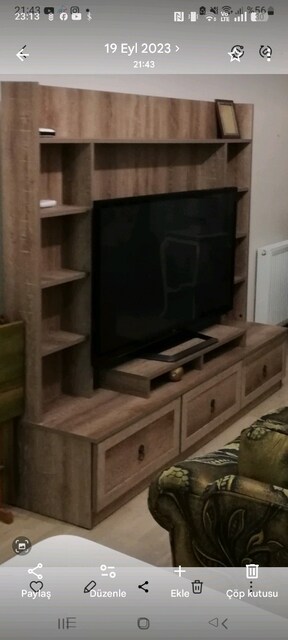 kitaplıklı tv ünitesi