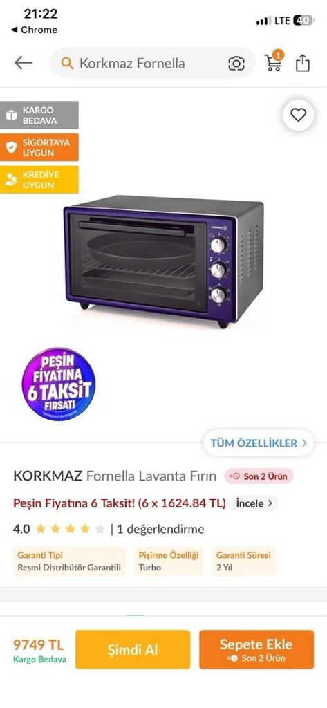 Korkmaz fornella fırın Sıfır ayarında - 8