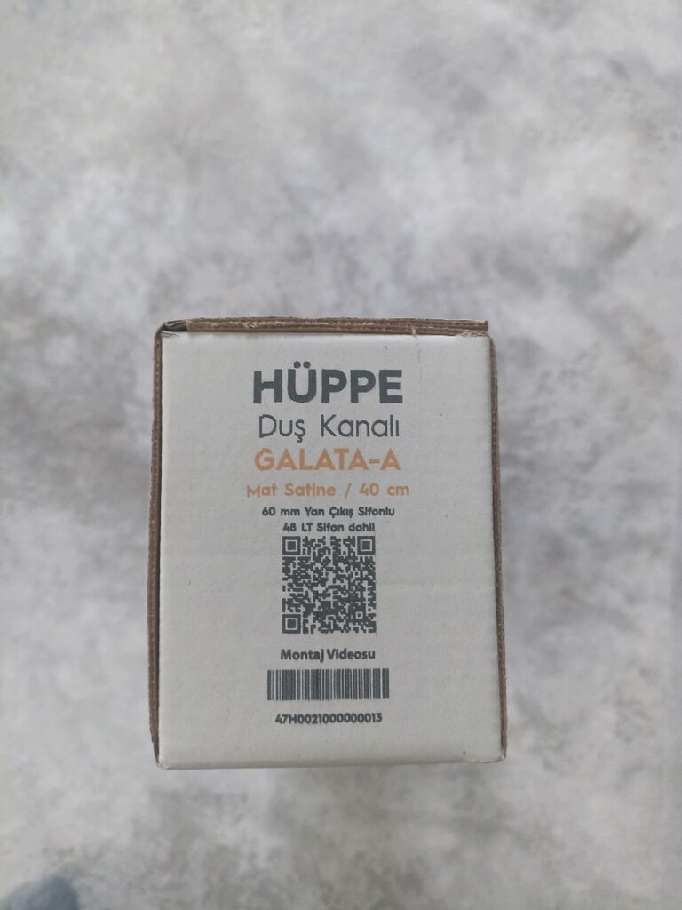 HÜPPE GALATA X DUŞ KANALI YANDAN ÇIKIŞLI MAT SATİNE 40 CM - 2
