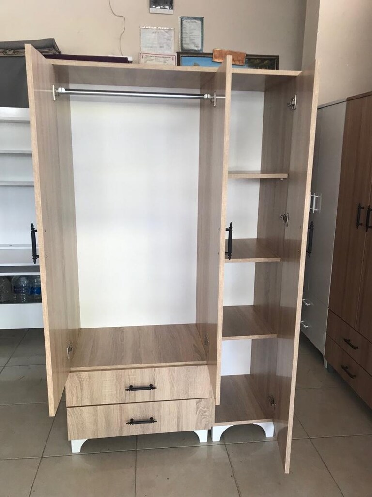 3 kapaklı elbise dolabı sıfır ürün - 2