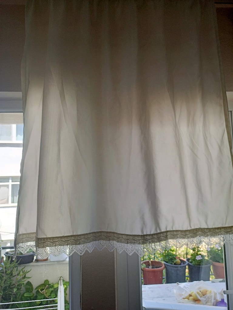 beyaz güneş perdesi boy 126 cm en 132 cm - 2