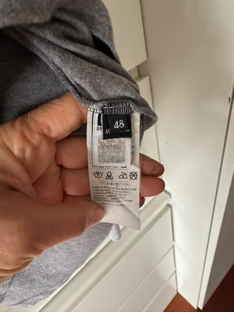 D&G Gri Üzerinde Yazılı Tişört - 2
