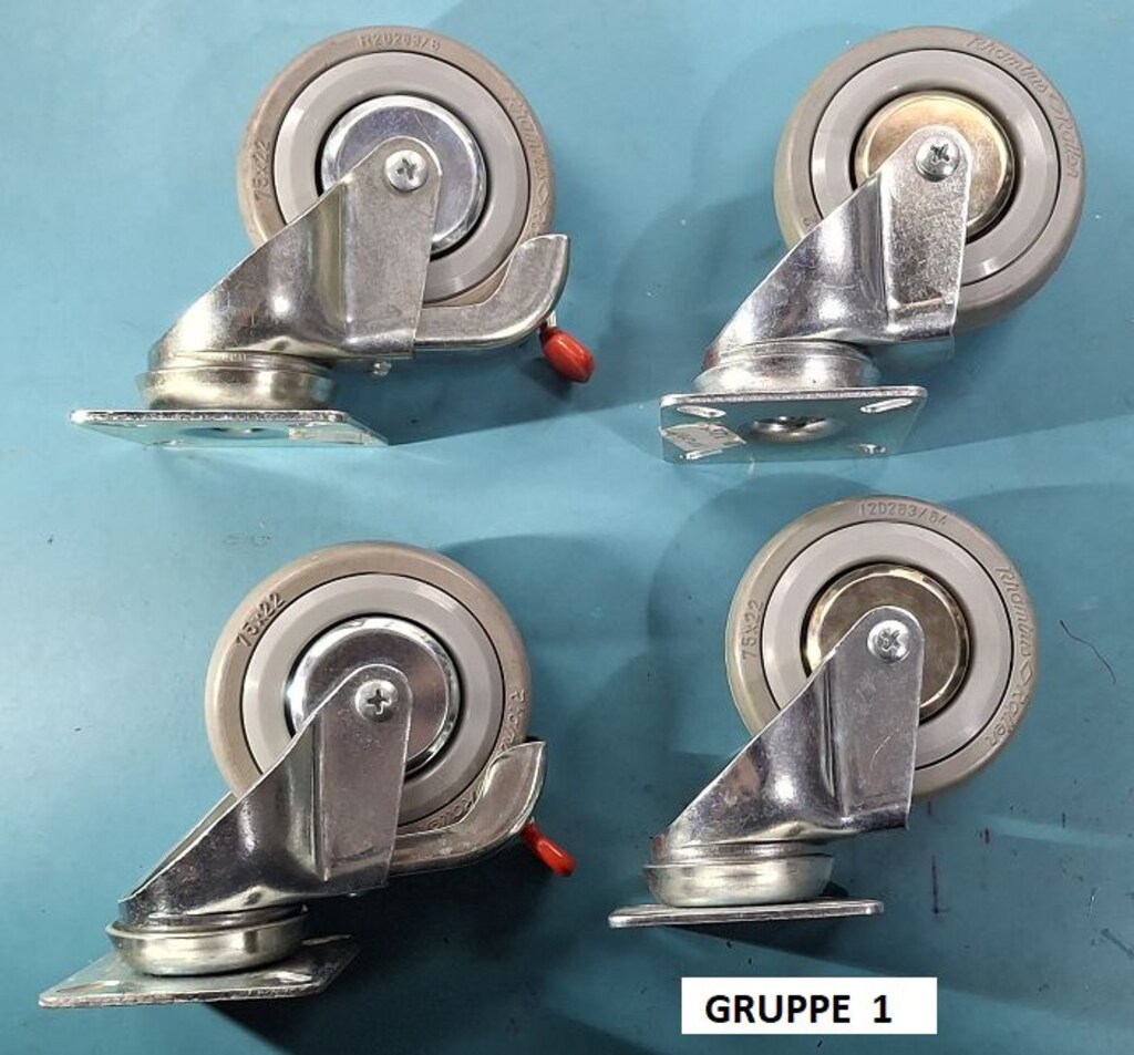 Alman Malı Taşıma Tekerlekleri. 5 set , 20 adet